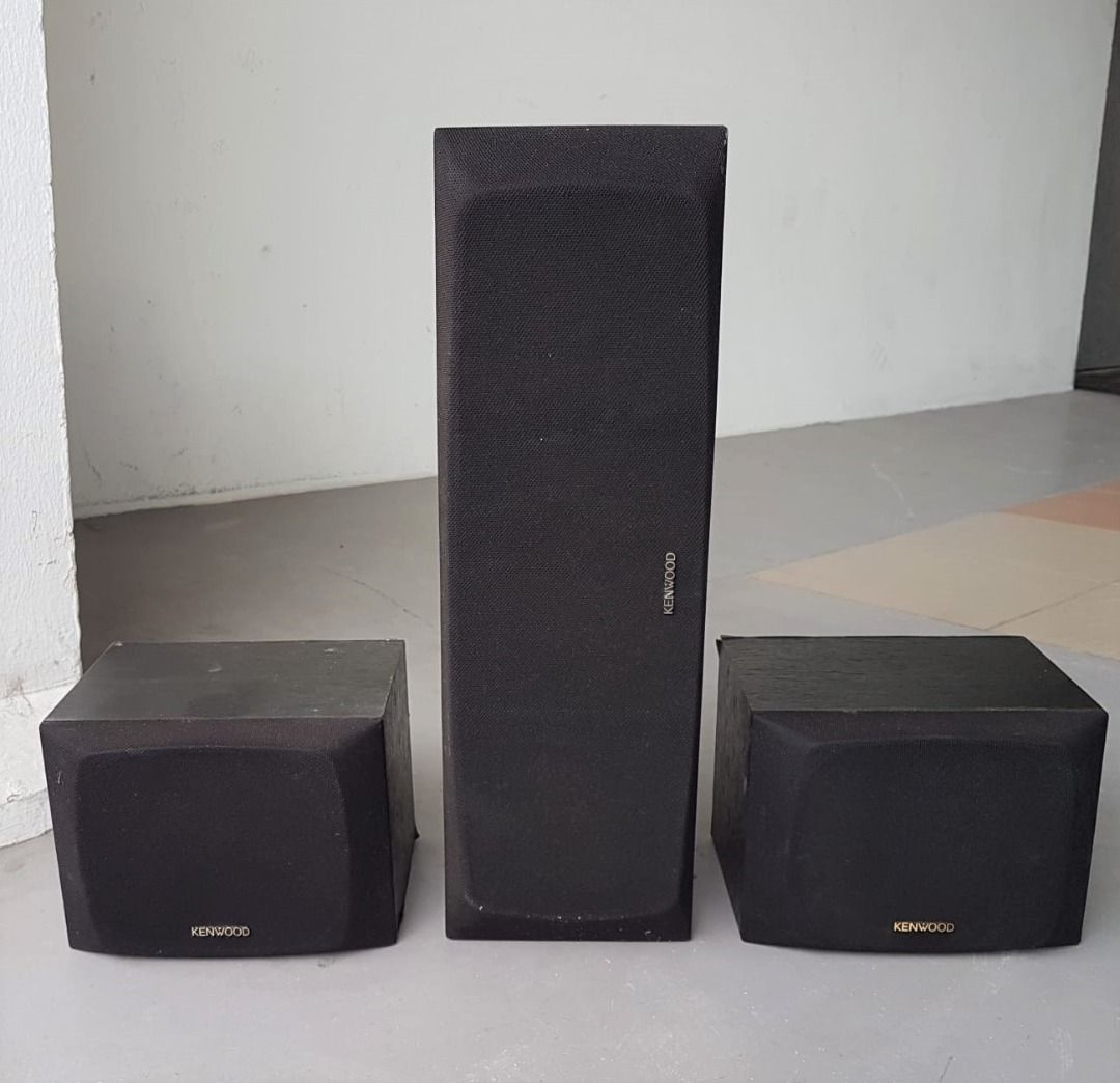 Kenwood Bookshelf Speaker System, Set of 3 Speakers, Model CRS122