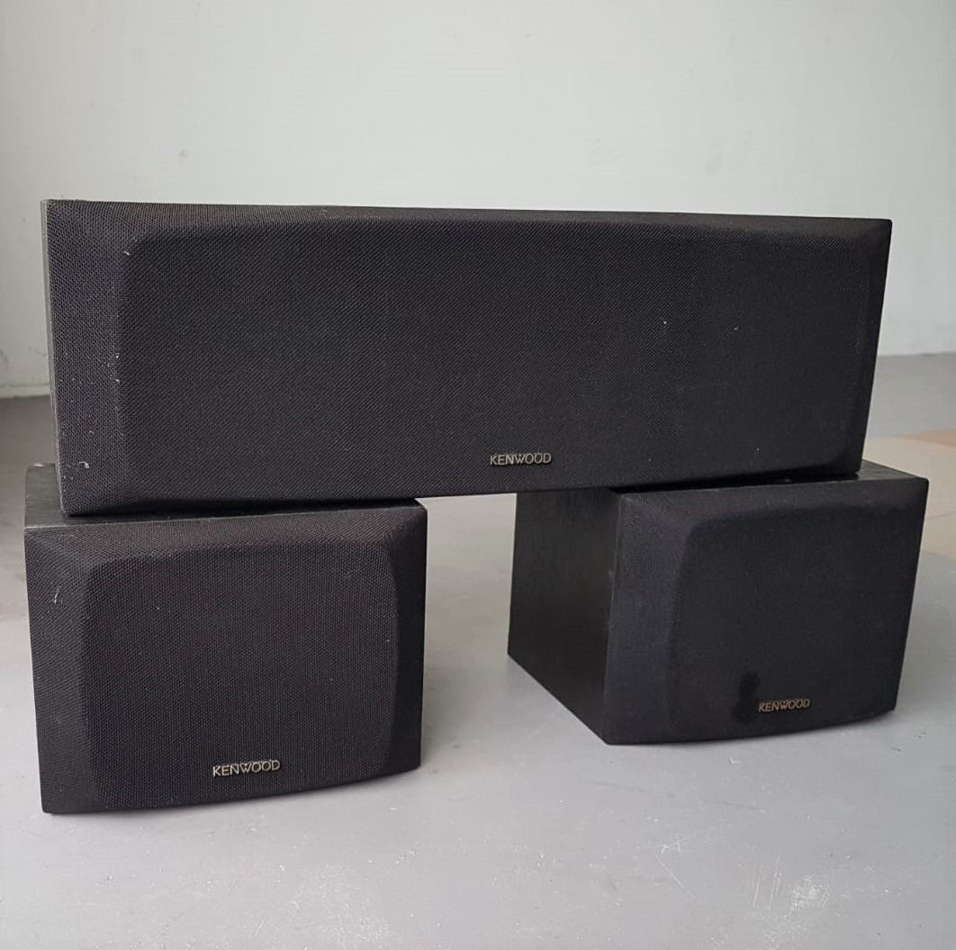 Kenwood Bookshelf Speaker System, Set of 3 Speakers, Model CRS122