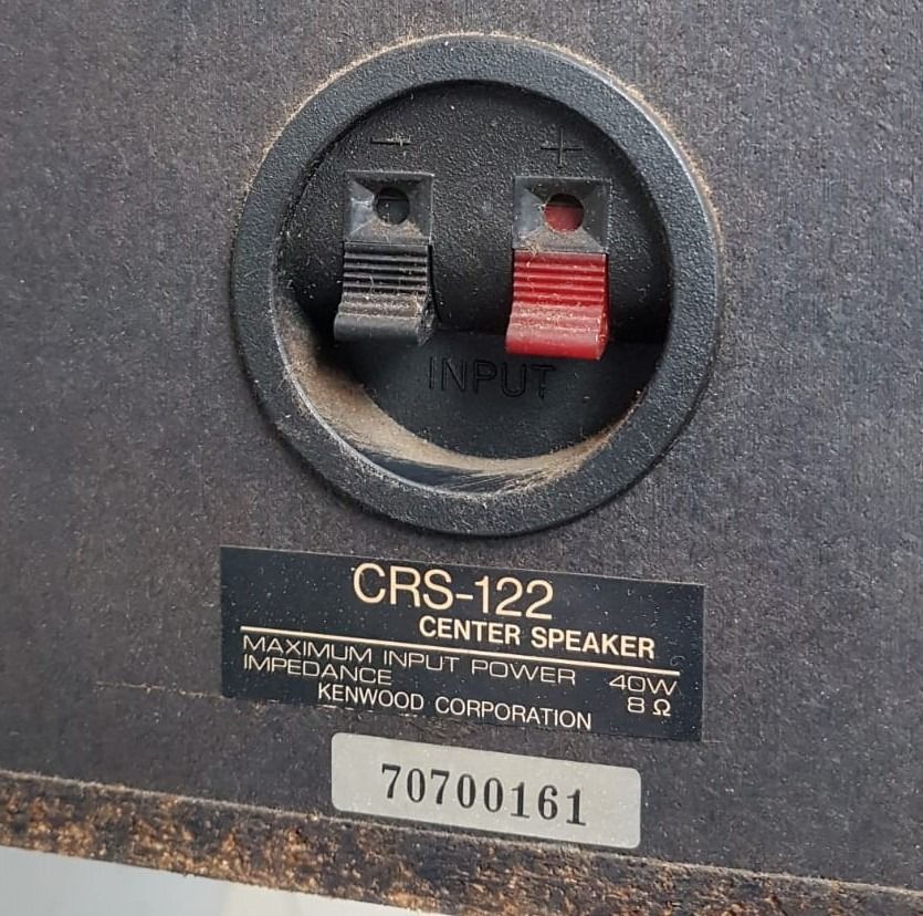 Kenwood Bookshelf Speaker System, Set of 3 Speakers, Model CRS122