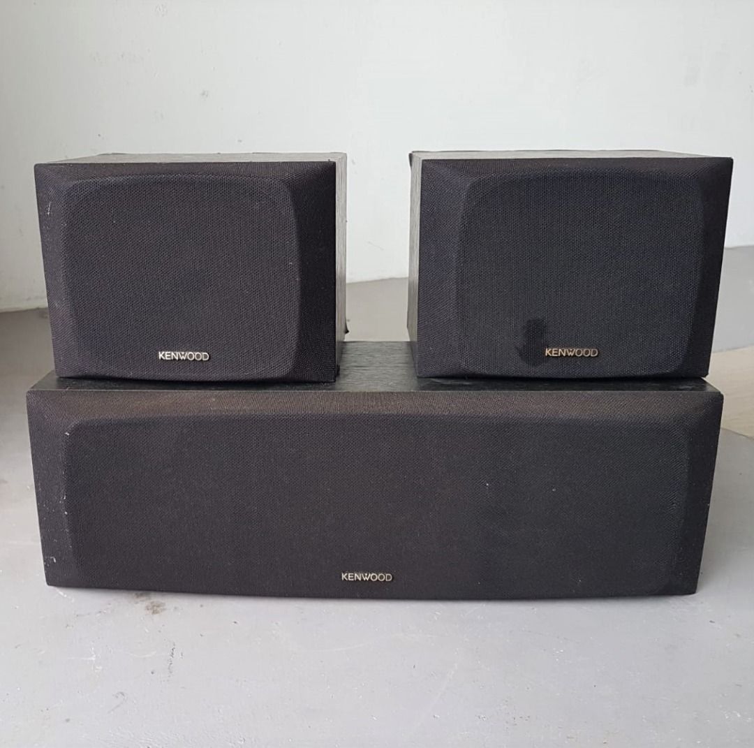 Kenwood Bookshelf Speaker System, Set of 3 Speakers, Model CRS122
