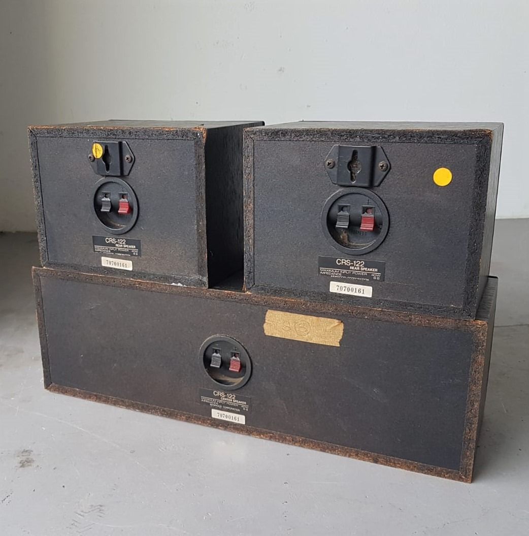 Kenwood Bookshelf Speaker System, Set of 3 Speakers, Model CRS122