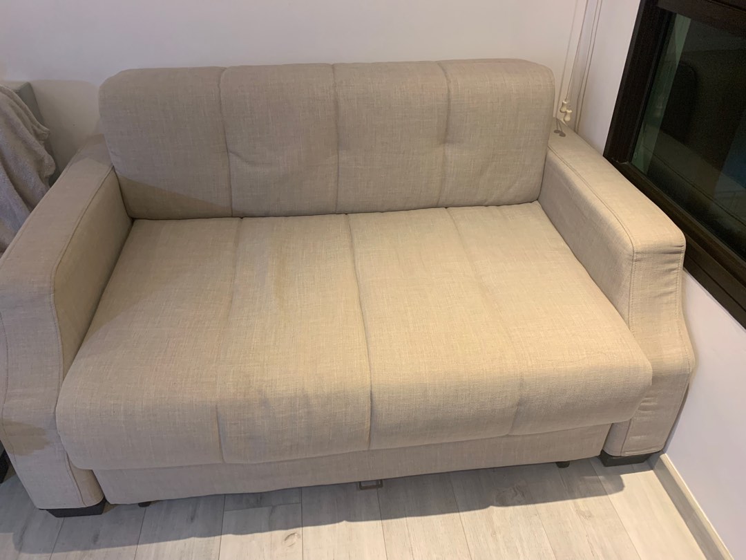 King Koil Sofa Bed Grey, Furniture & Home Living, Furniture, Sofas on