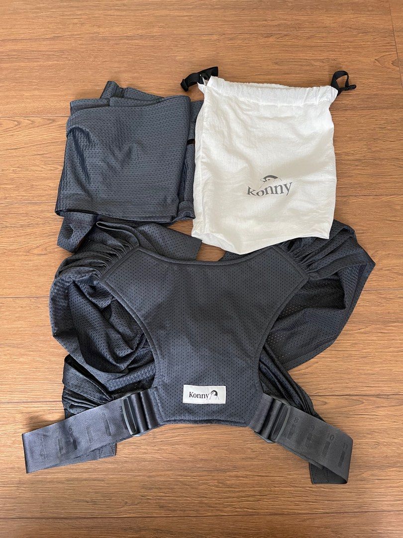 Konny Baby Carrier Mesh Flex Charcoal, Babies & Kids, Going Out, Carriers & Slings on Carousell