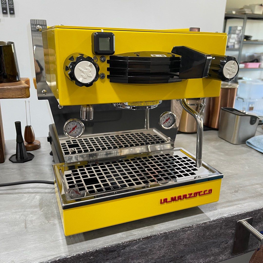 La Marzocco Linea Mini (Yellow) with plumb in kit, TV & Home Appliances