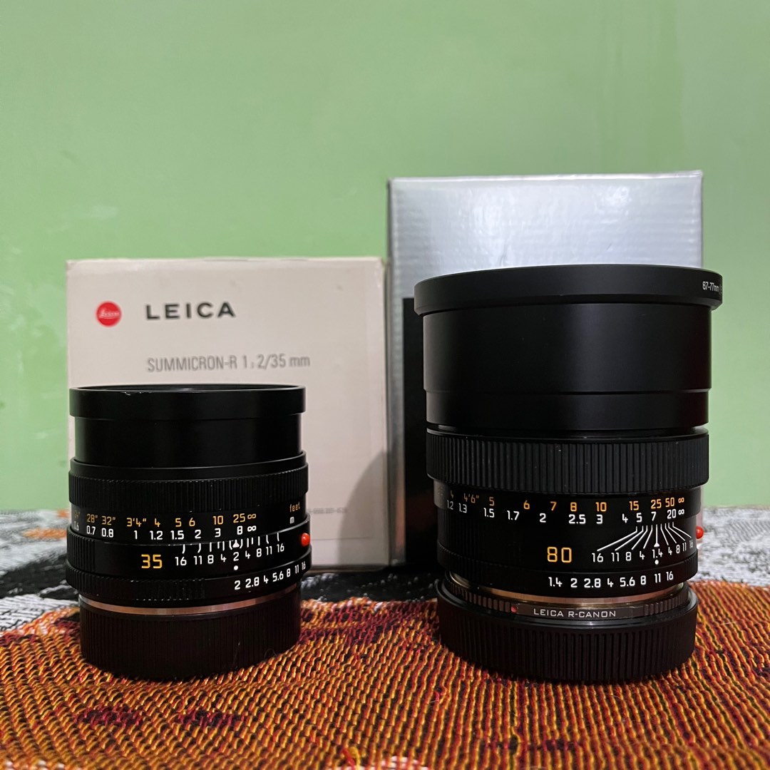 Leica R 35mm F2 Summicron & 80mm F1.4 Summilux ROM VERSION, Photography ...