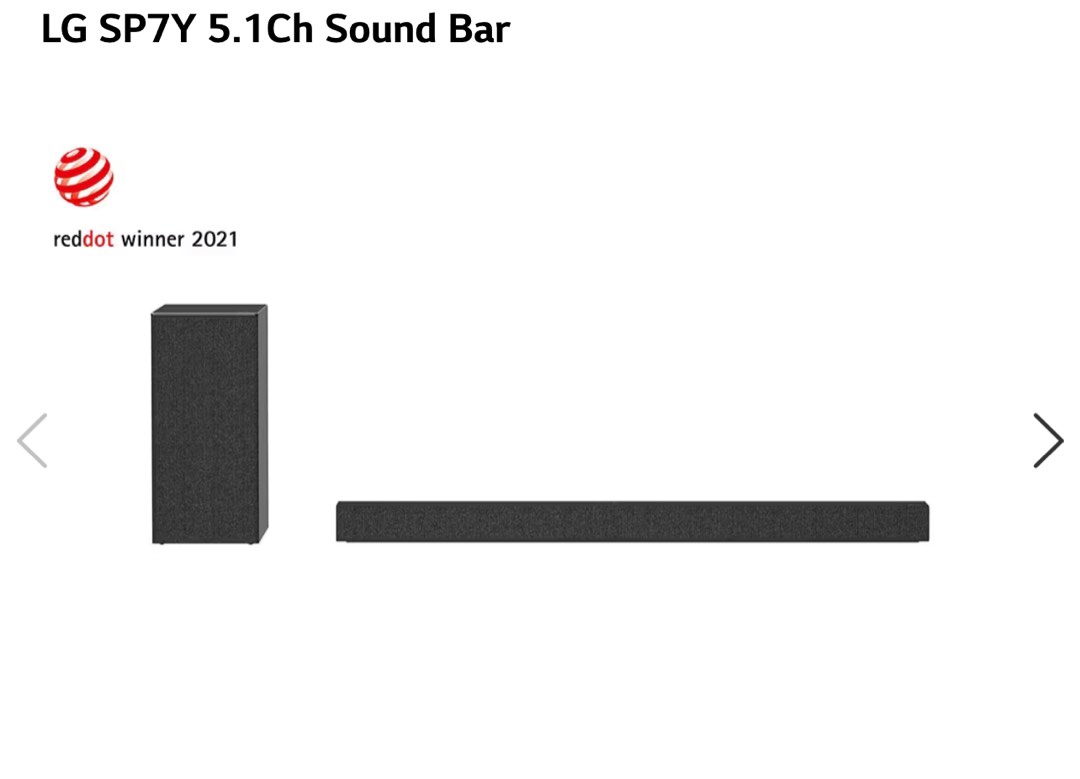 LG SP7Y Soundbar, Audio, Soundbars, Speakers & Amplifiers on Carousell