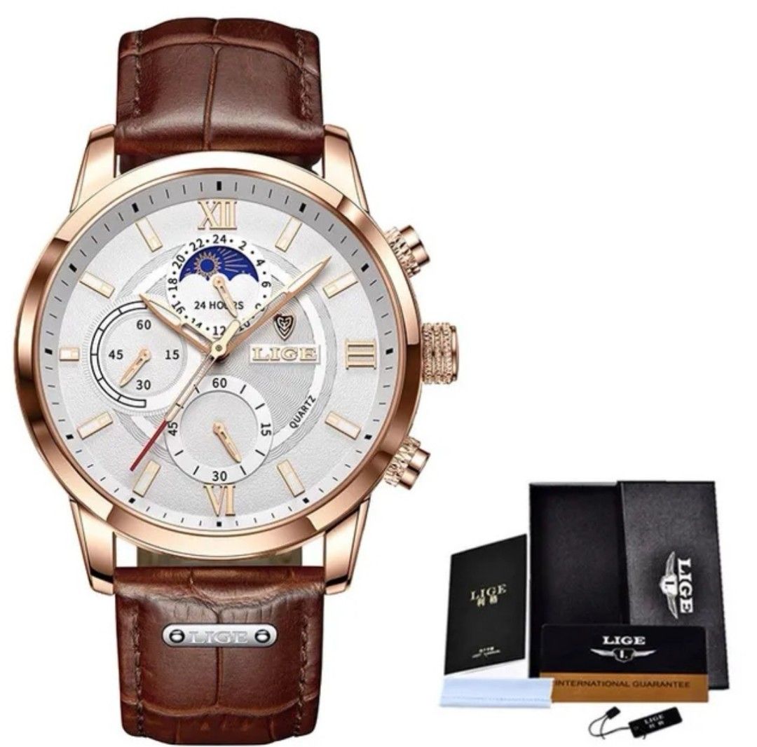 Quartz chronograph watch top