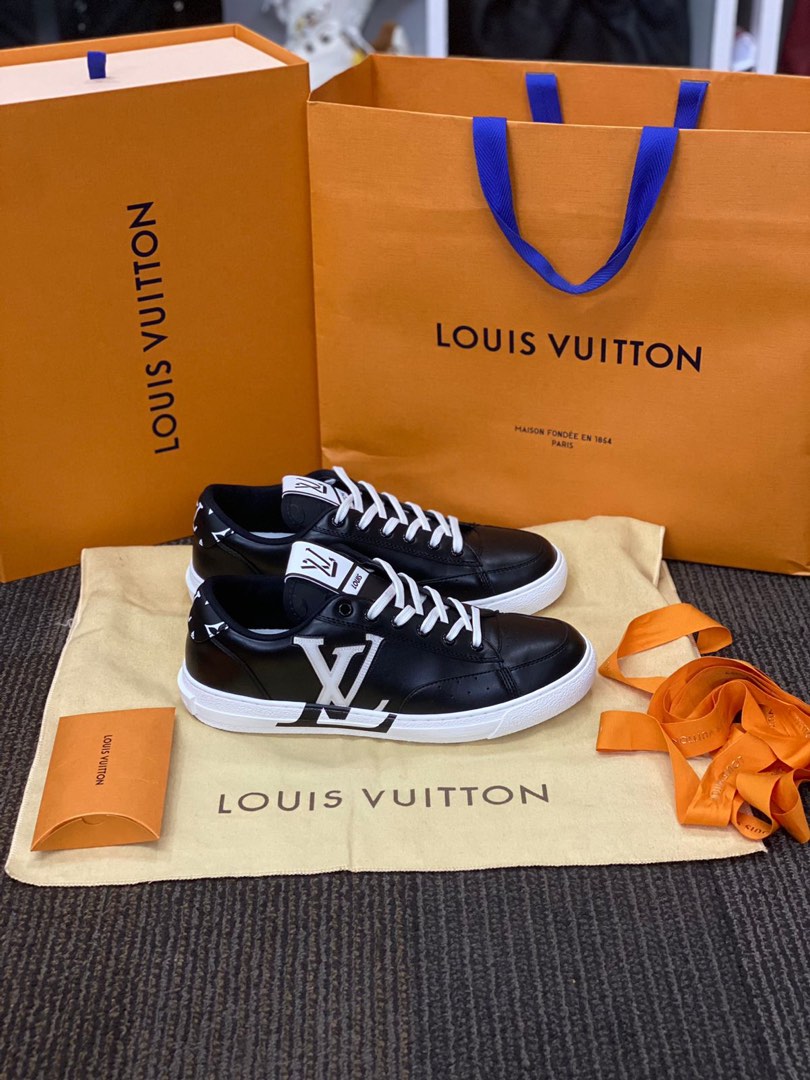 Louis Vuitton 1AANI9 Charlie Sneaker, Black, 12