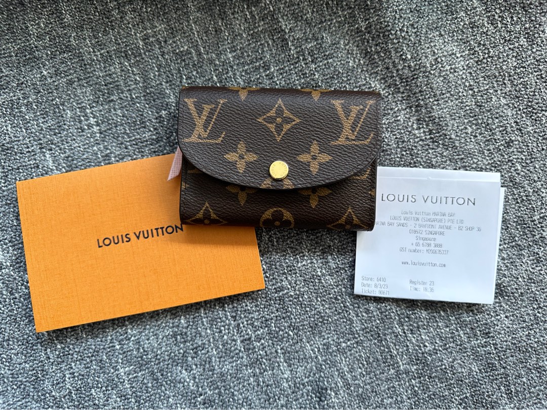Louis Vuitton LV x YK Rosalie Coin Purse Blue White Monogram Empreinte