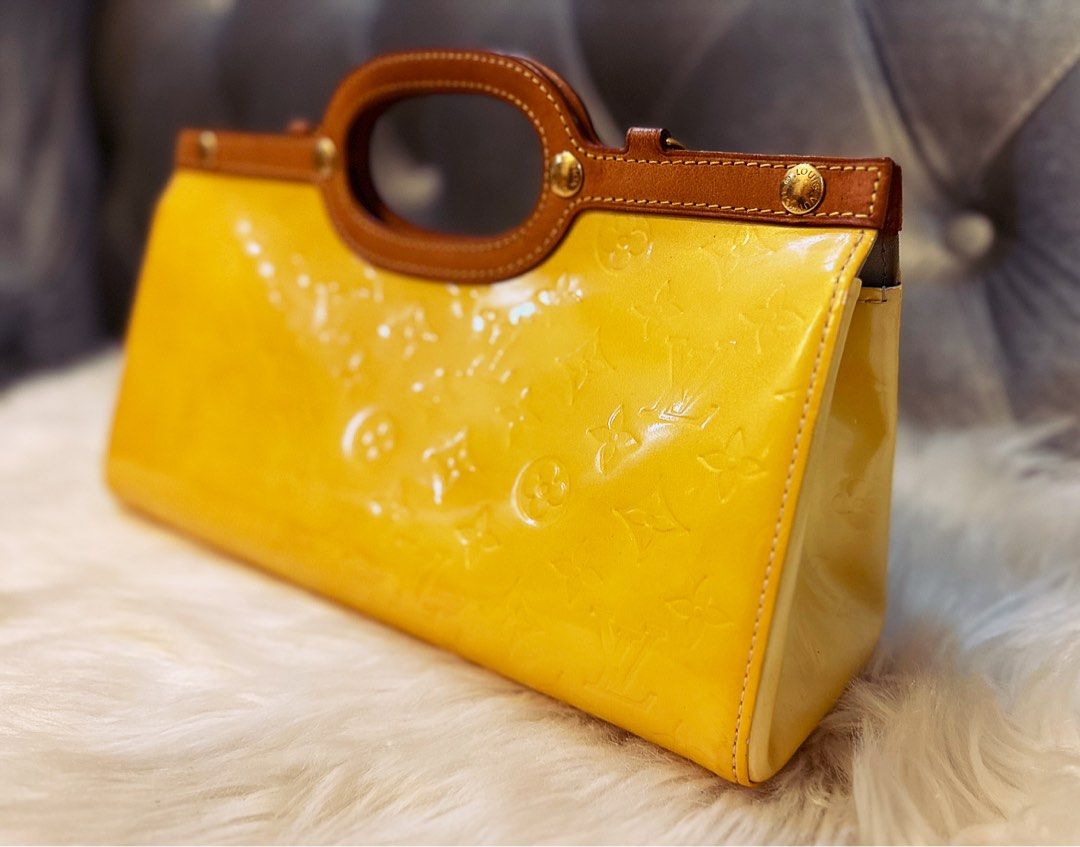 Louis Vuitton Light Yellow Vernis Roxbury 2-Way Bag – The Don's