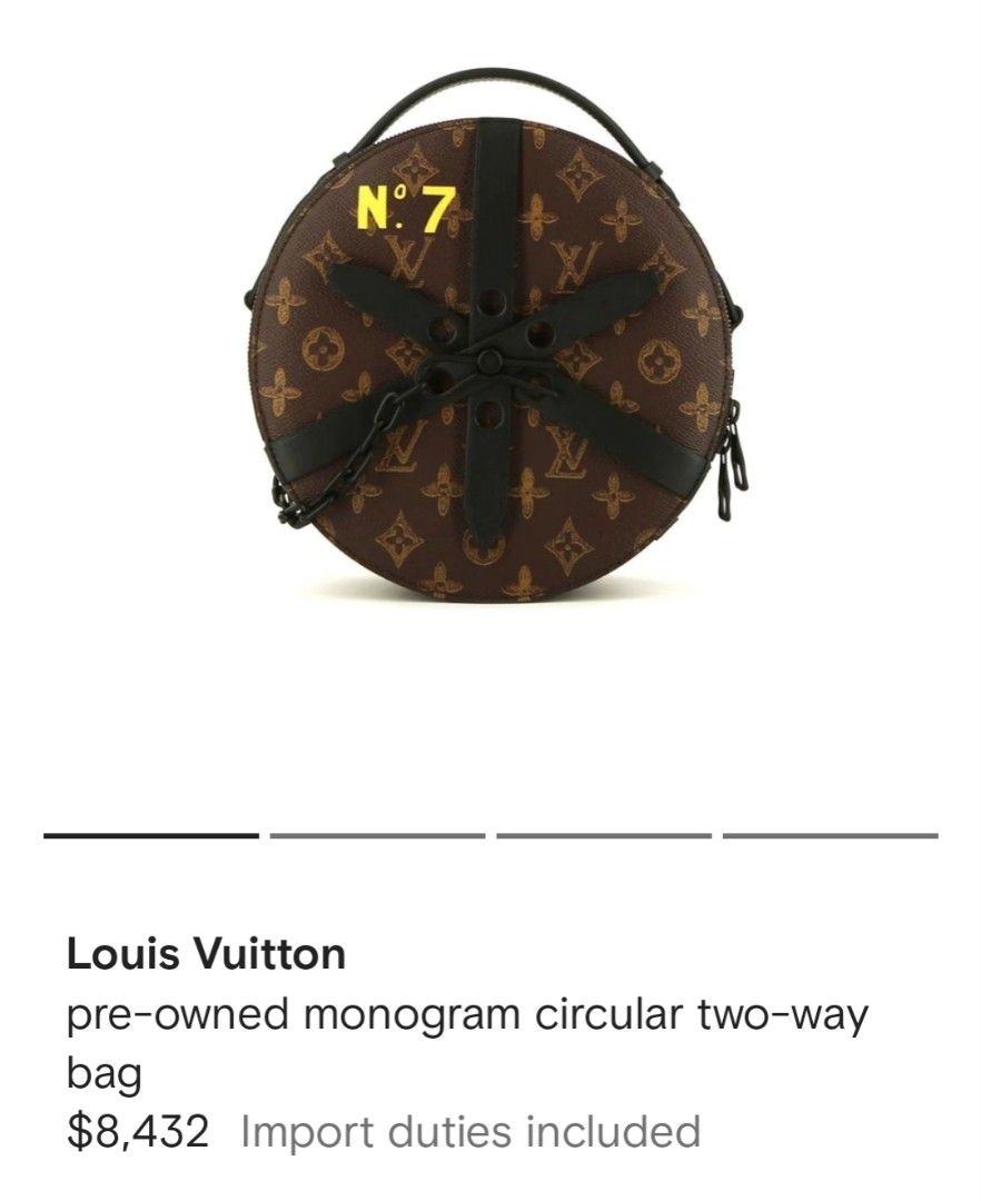 Louis Vuitton Wheel Box Bag Monogram and Black Hardware