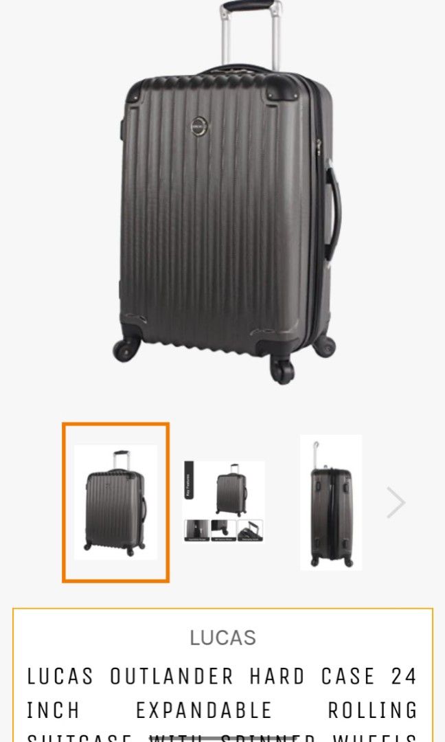 Lucas Designer Harcase Expandable Luggage Hobbies Toys Travel