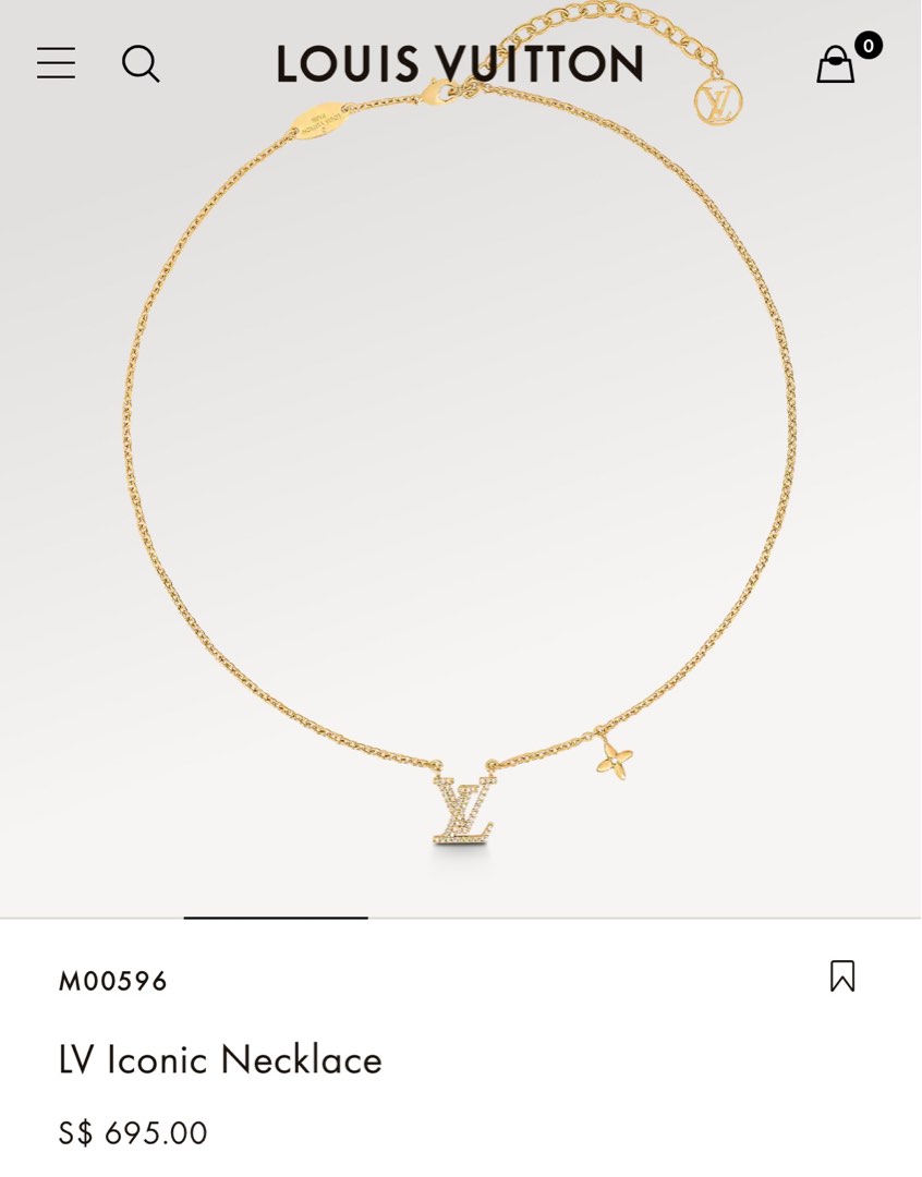 LV Iconic Necklace, Women's Fashion, Jewelry & Organisers, Necklaces on  Carousell