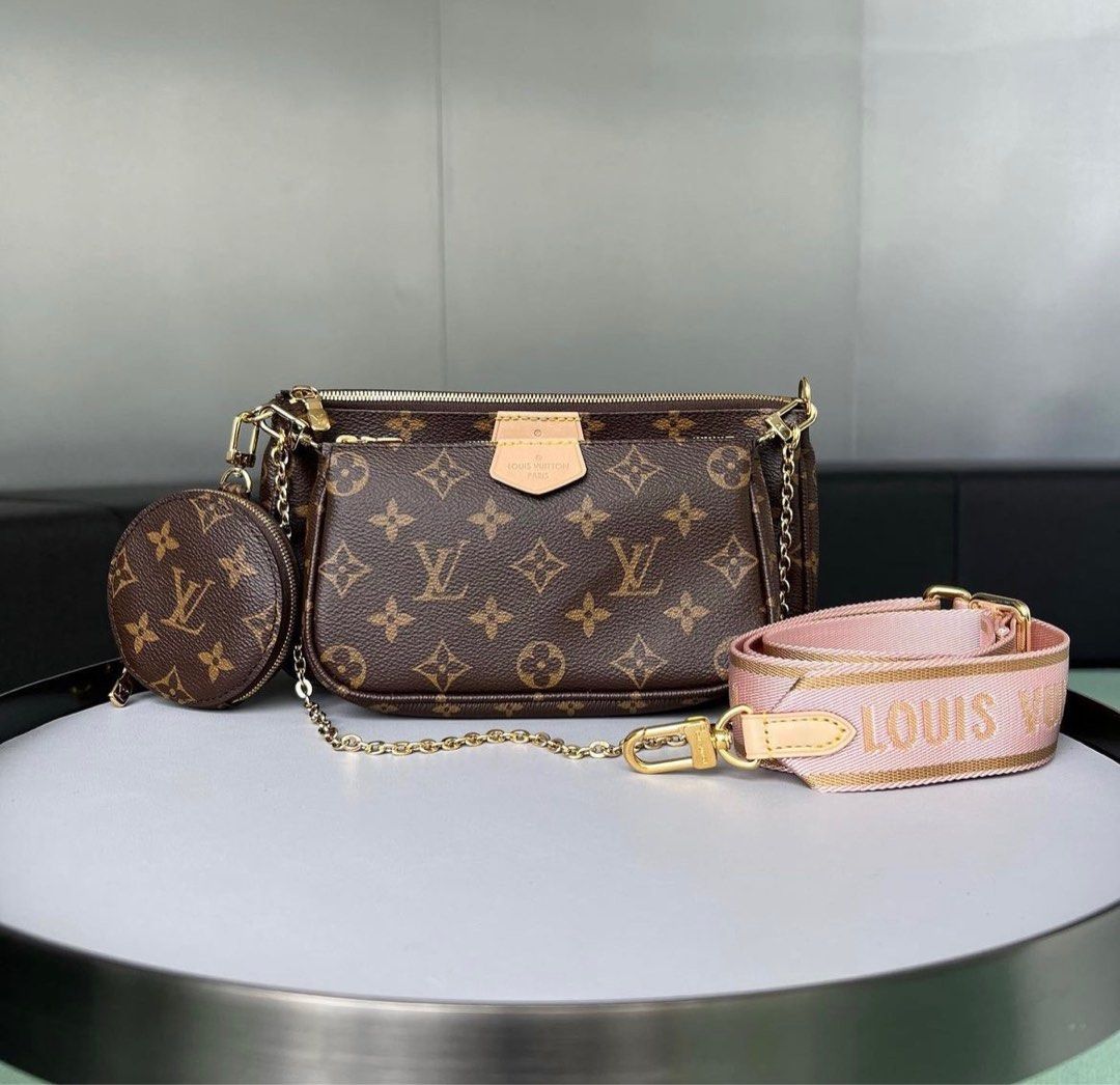 LV Multi Pochette Khaki, Luxury, Bags & Wallets on Carousell
