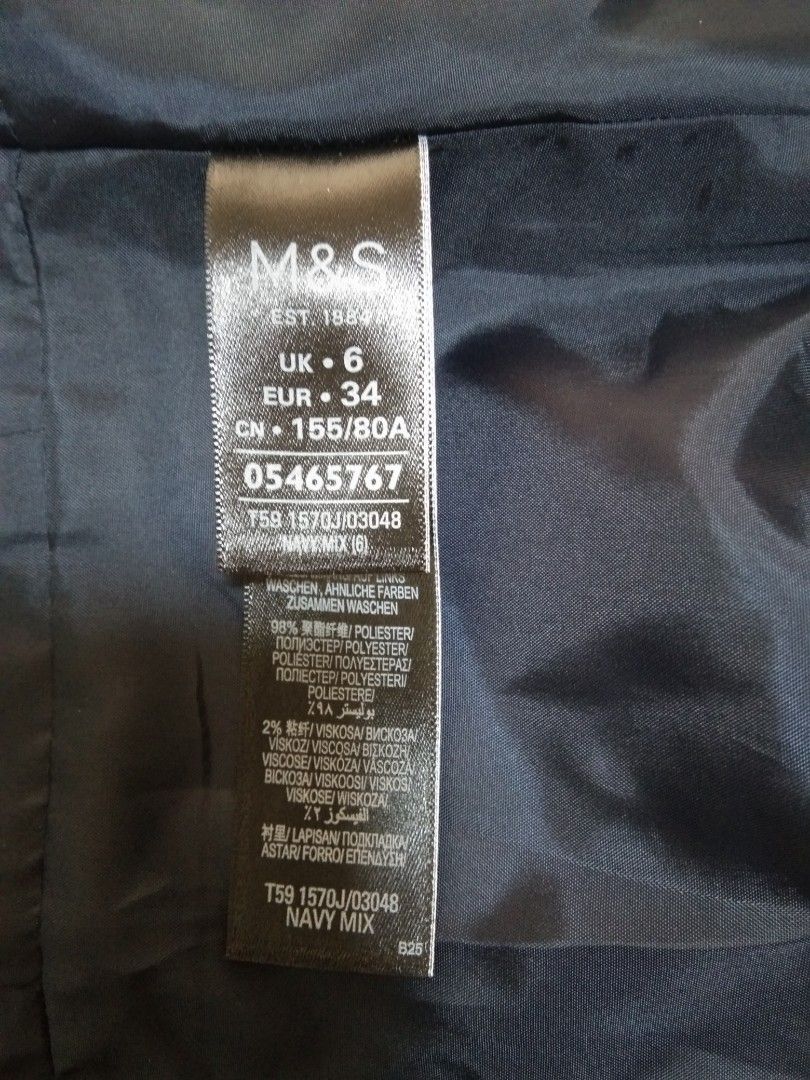 Marks and spencer navy blazer ladies best sale