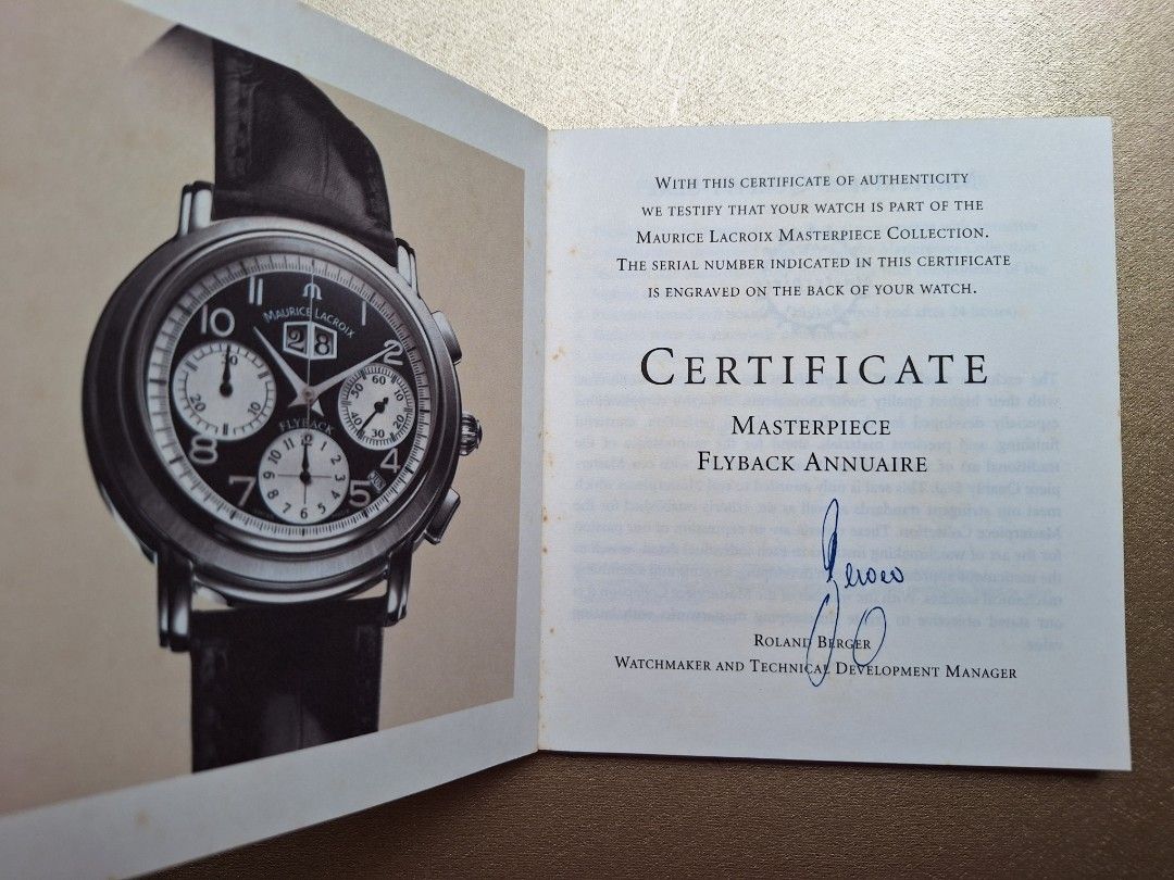 Maurice Lacroix Masterpiece Flyback Annuaire