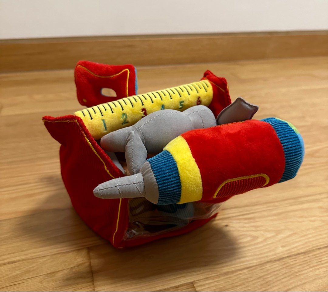 Melissa Doug Soft Toolbox Fill Spill Soft Toy Babies Kids