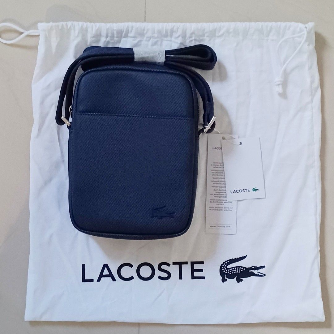 Lacoste men's classic petit pique double bag hot sale