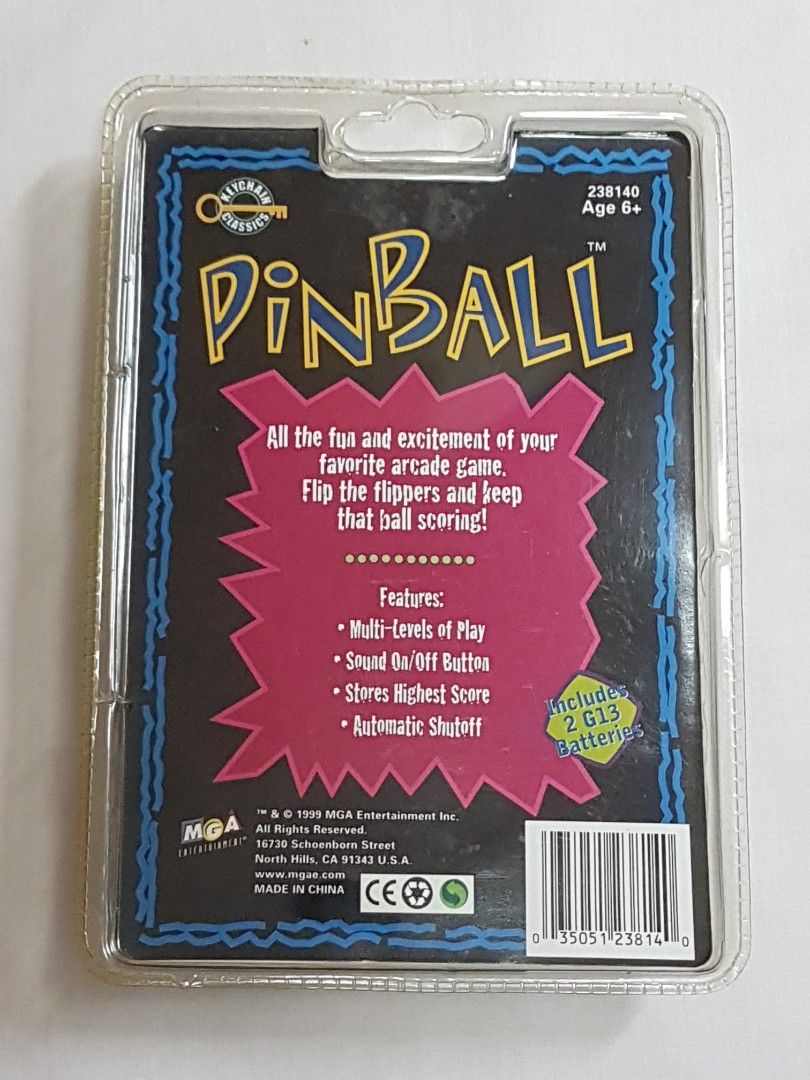 MGA Entertainment Pinball Keychain Classic Game, Hobbies & Toys, Toys