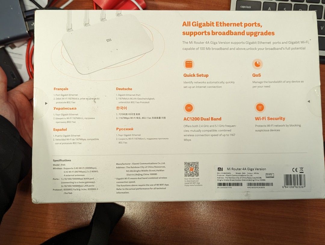 Mi Router 4A Giga version (English version), Computers & Tech, Parts ...