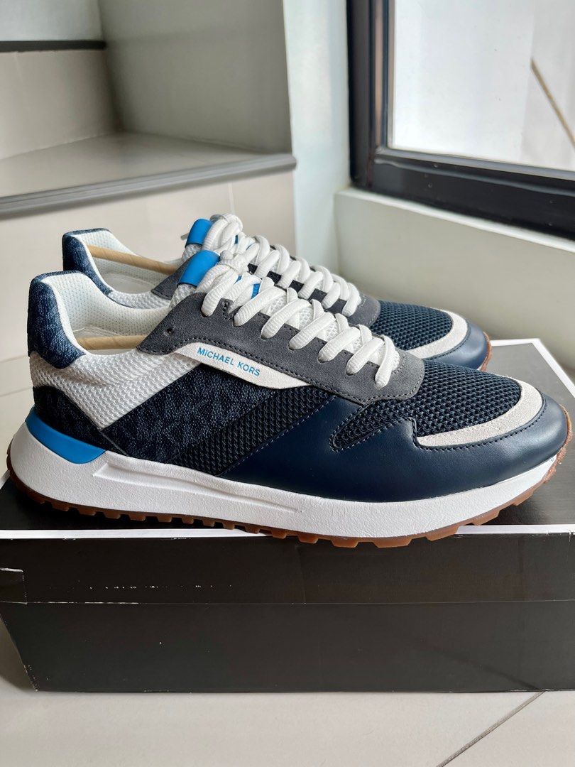 Navy blue michael kors shoes clearance