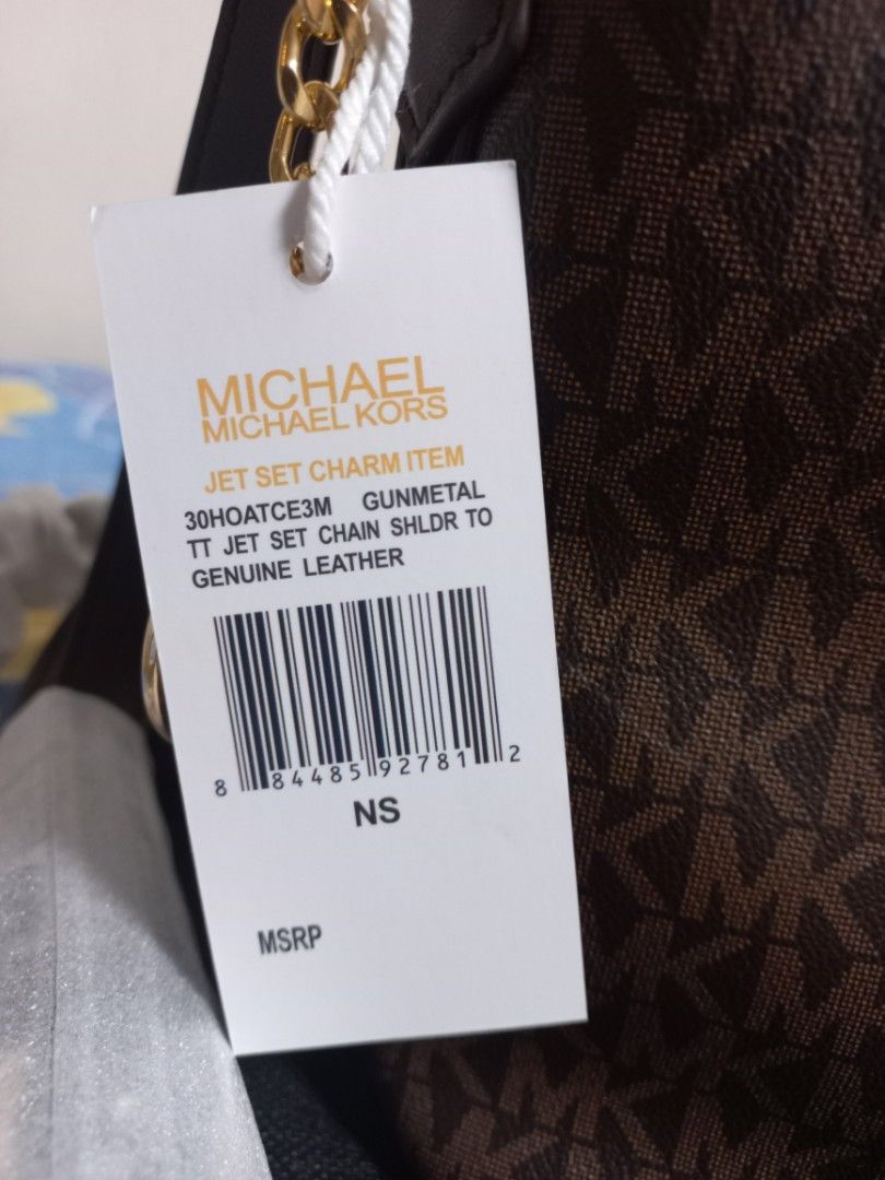Michael kors jet set store charm item 30hoatce3m gunmetal