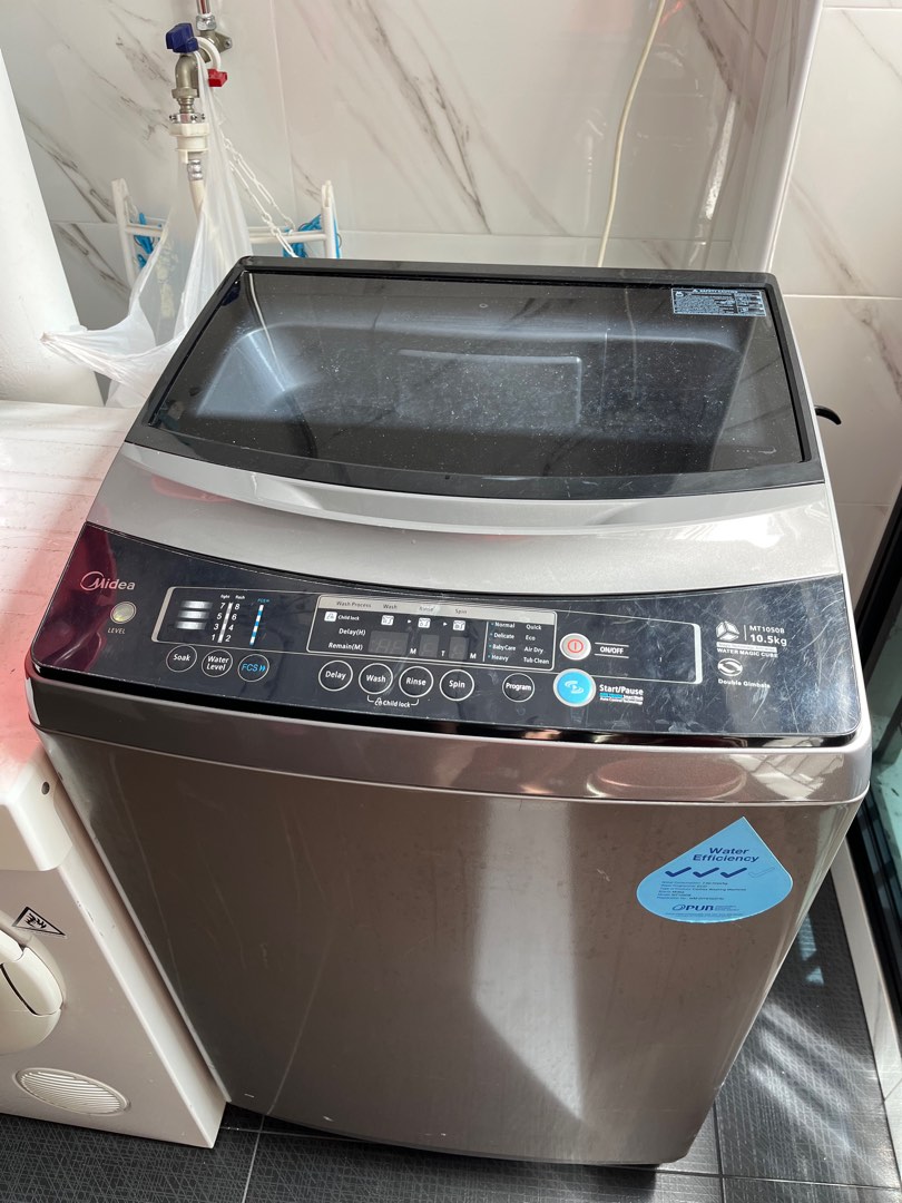 Midea Washing Machine MT1050B 10.5kg, TV & Home Appliances, Washing