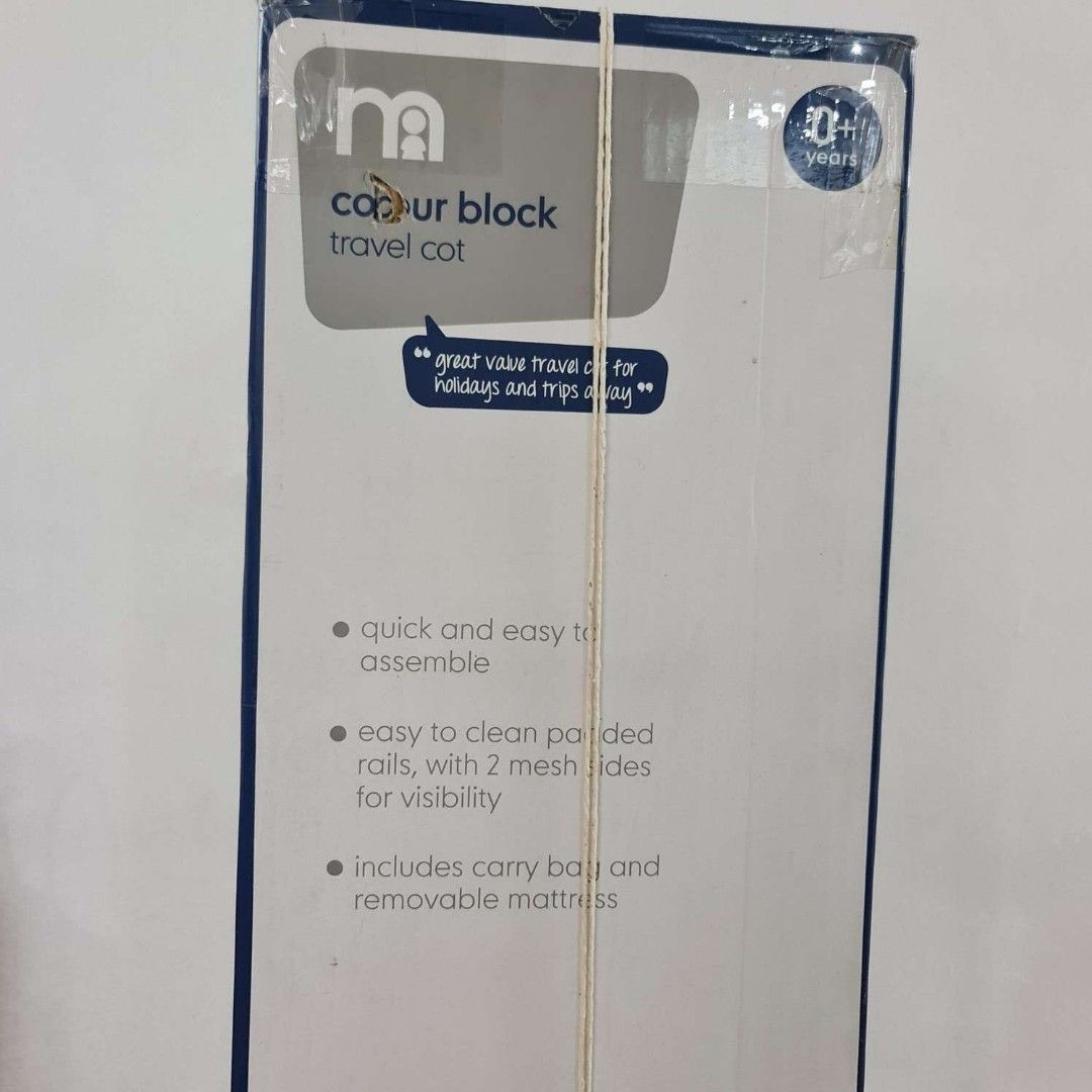 Mothercare colour block discount travel cot