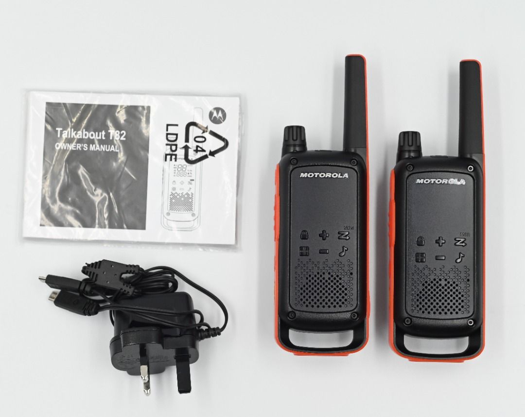 Motorola Talkabout T82 Walkie-Talkies (1 Pair), Mobile Phones  Gadgets,  Walkie-Talkie on Carousell