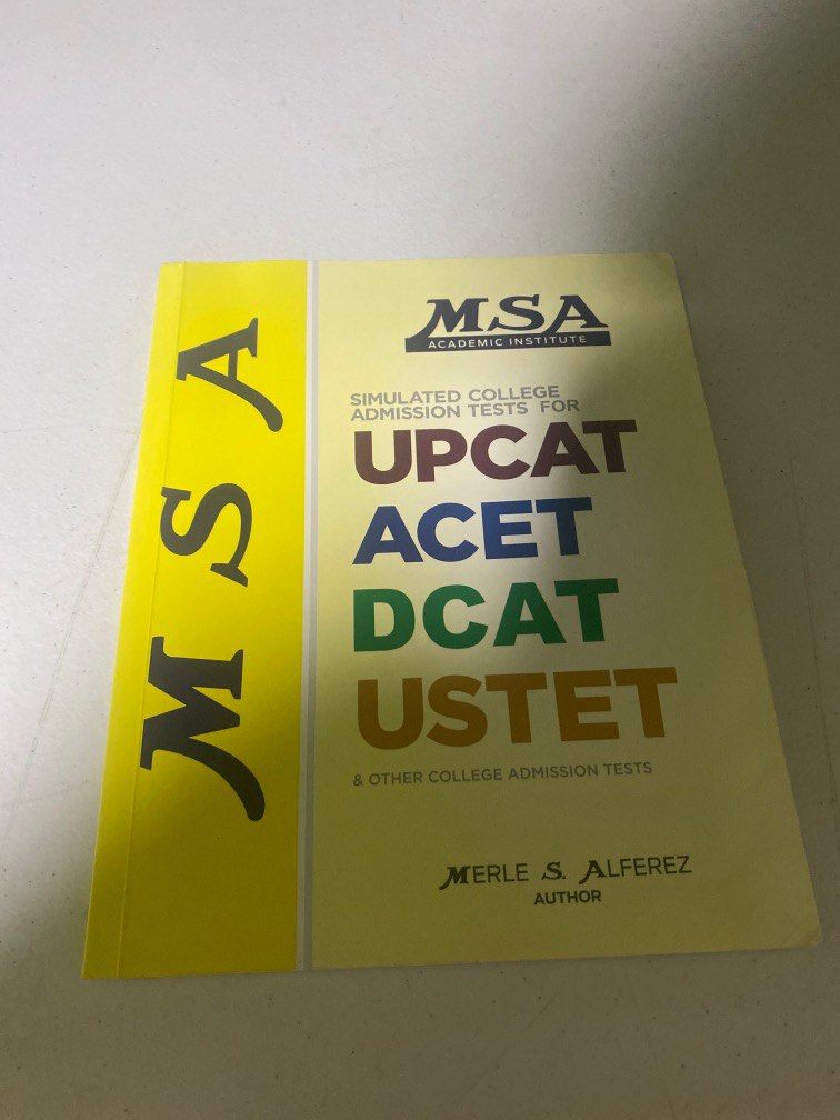 MSA COLLEGE ADMISSION TEST Hobbies Toys Books Magazines msa-college-admission-test-hobbies-toys-books-magazines