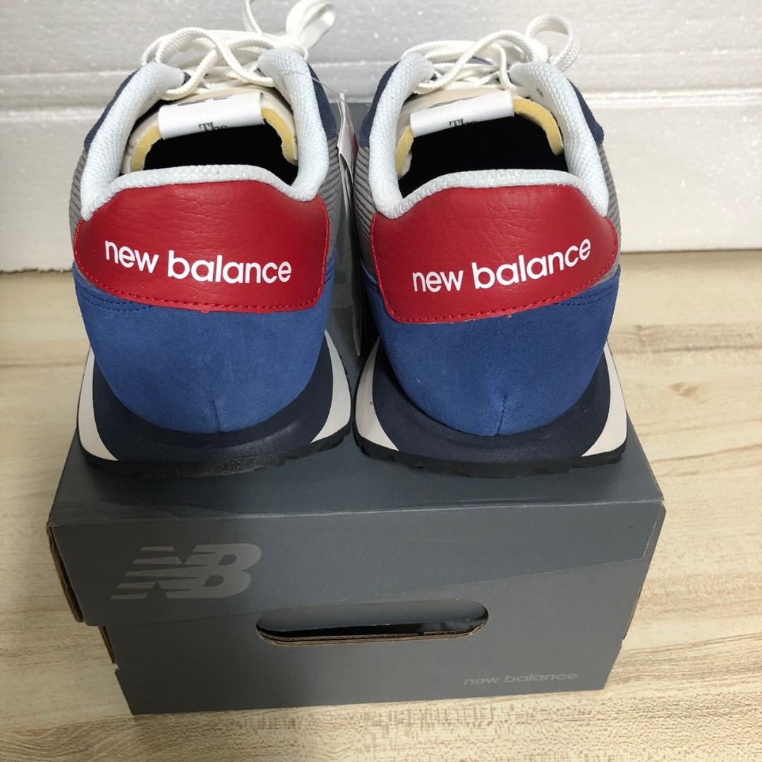 New Balance MS237LE1(深藍/灰色/紅) 尺寸US9.5/27.5CM, 他的時尚, 鞋, 運動鞋在旋轉拍賣