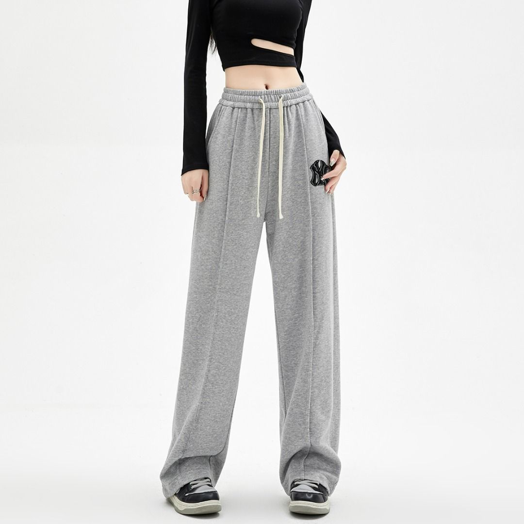 Fashion (Dark Gray)Casual Wide Leg Sweatpants For Women 2023