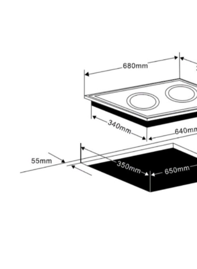 Newmatic Builtin Electric Hob (Vitroceramic + Induction Cooker), TV