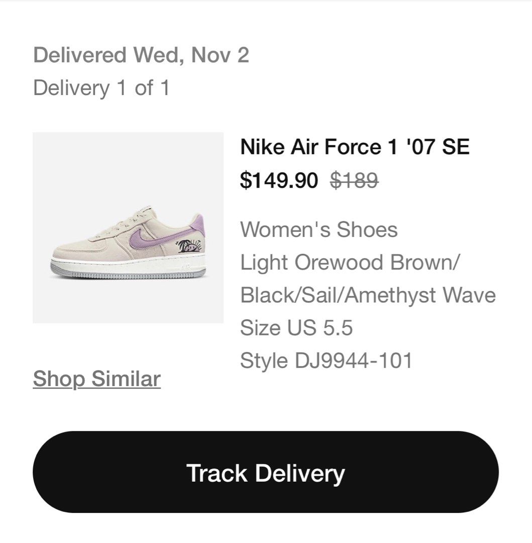 Nike Air Force 1 07 SE size 5.5 Women s Fashion Footwear
