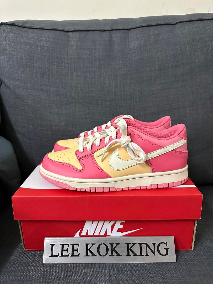 Nike Dunk Low Strawberry Peach Cream (GS), Women's Fashion, Footwear, Sneakers on Carousell