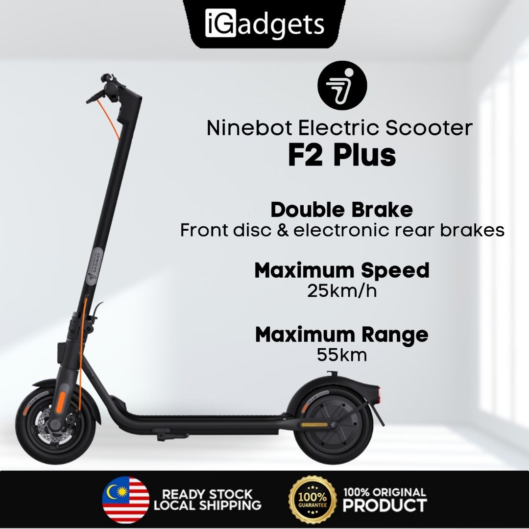 Ninebot KickScooter F2 Plus E Powered by Segway [China Version], Sports ...