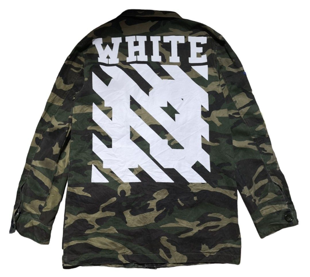 OFF WHITE CAMOUFLAGE JACKET Men s Fashion Coats Jackets and