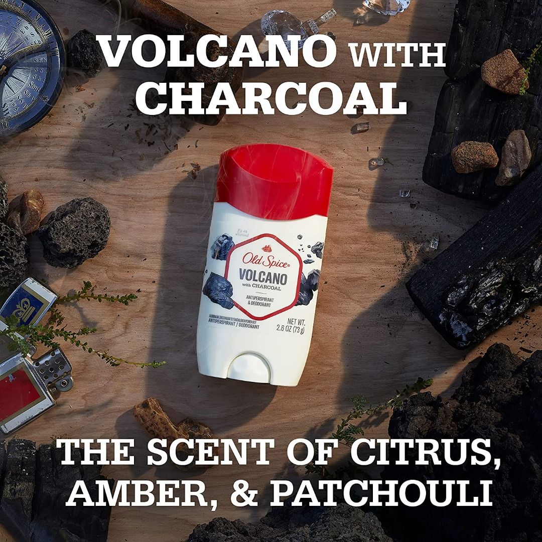 Old Spice Men's Antiperspirant & Deodorant Volcano with Charcoal - 73g ...
