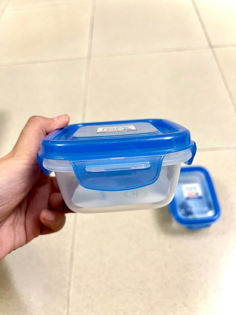Original Lock&Lock Container/Organizer (Category: Food Organization & Storage) located in Bulacan. Submitted by closetbyally (Listing ID 1230798583, Image 3). Description: Original Lock&Lock Container/Organizer Size: 240ml & 260ml Never use Php 400 take all RFS: Decluttering Pls read before ordering. Actual pic posted No flaws, preloved but like new All prices are fixed. No haggling Strictly PAYMENT FIRST & Shipping only No meetups, No COD With s