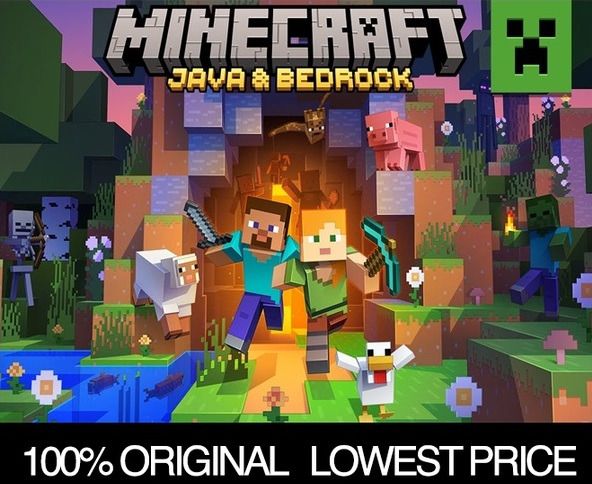 Minecraft Java & Bedrock Edition Windows 10 [Digital Code] 