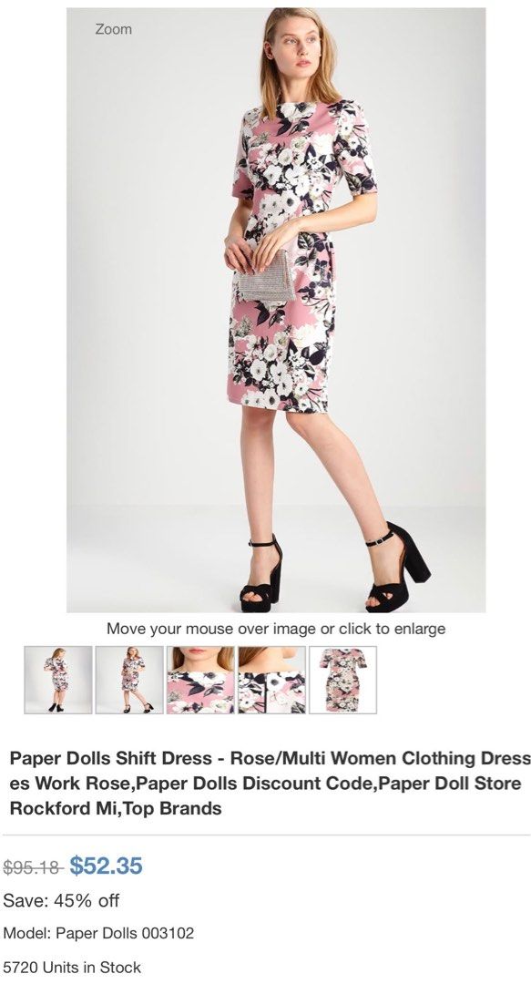 Paper Doll Floral Dress