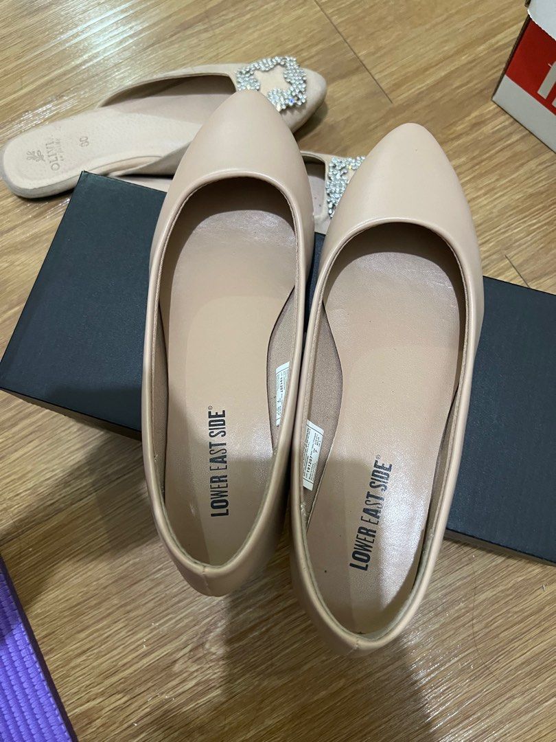 Payless Lower east side beige nude flats doll shoes Women s