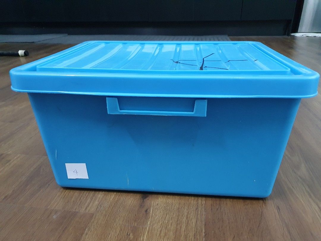 Plastic storage boxes, Furniture & Home Living, Home Improvement