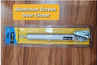Pneumatic Door Closer Soft Closing Aluminum Screen Door Closer Tube Type with Screw (set)