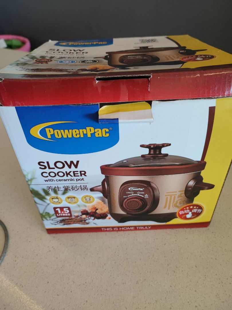 Powerpac 1.5L slow cooker, TV & Home Appliances, Kitchen Appliances
