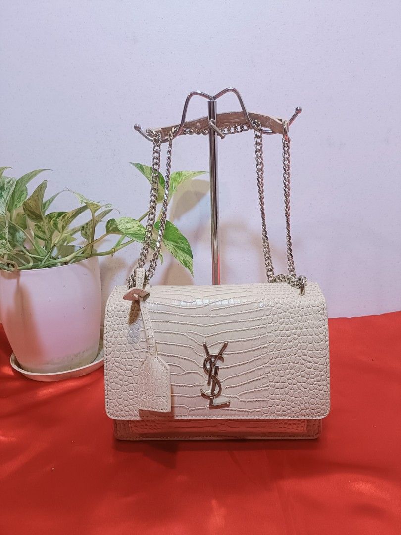 Japan Preloved YSL Croc skin (Category: Luxury Bags & Wallets) located in Cebu City. Submitted by day.98 (Listing ID 1230908735, Image 1). Description: selected from japan surplus genuine leather coded & etikita meduim size no flaws.