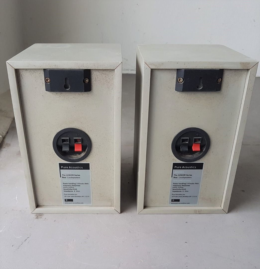 Premium Pure Acoustic Bookshelf Speaker System, Junior Series, 130 Watts, USA, 2Way