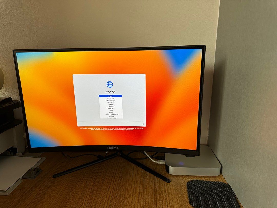 Prism+ C270 Curved monitor (1 day old), Computers & Tech, Parts