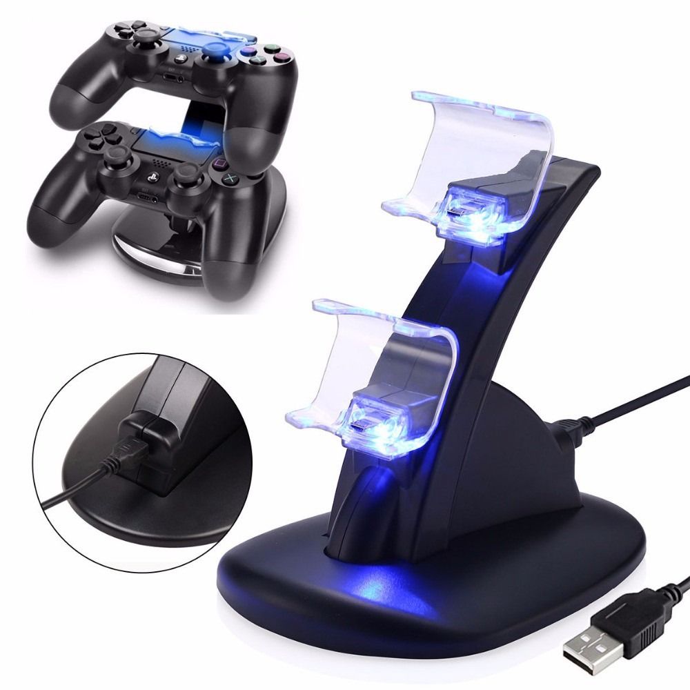 PS4 Controller LED Dual Charging Dock Station Charger, Video Gaming, Gaming Accessories, Cables & Chargers
