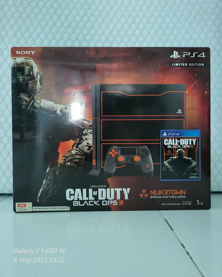 PS4 Limited Edition Call of Duty Black Ops console, Video Gaming, Video